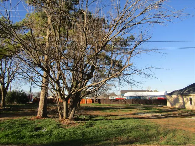 a view of street with houses