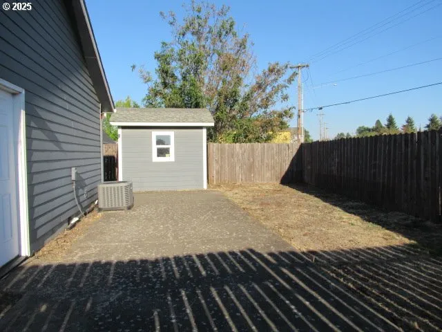 a backyard of a house