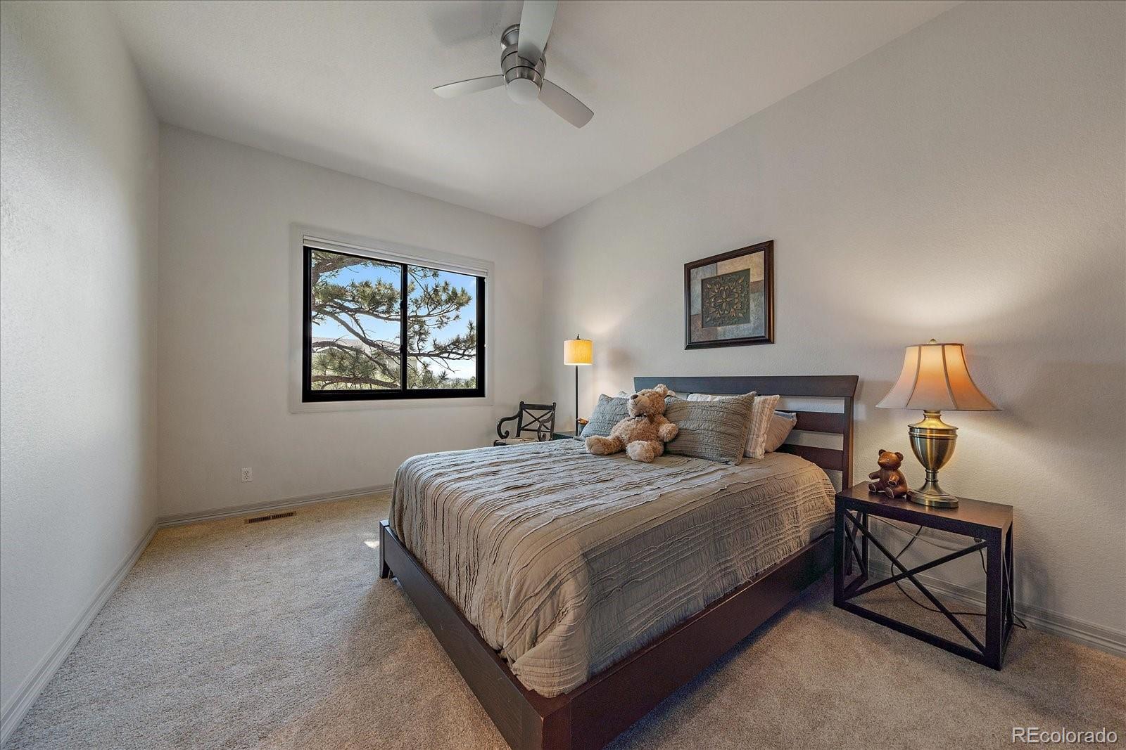 20132 East Shady Ridge Road Parker, CO 80134 - Photo 21 of 36 a bedroom with bed and a window