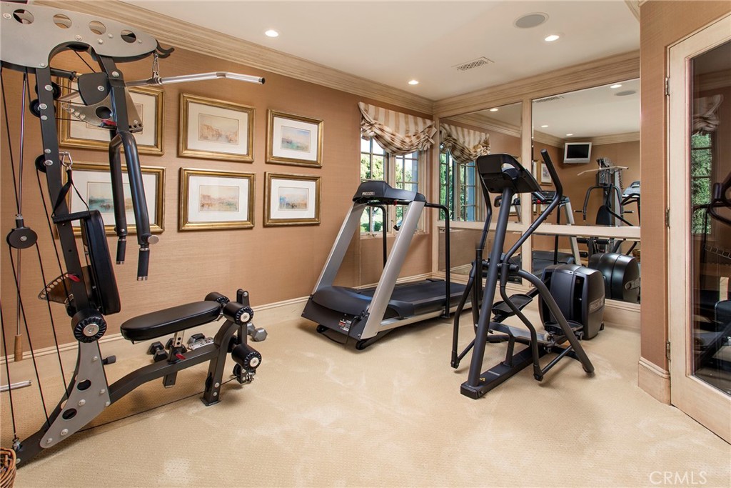 10 Fairway Point Newport Coast, CA 92657 - Photo 23 of 31 a view of a room with gym equipment