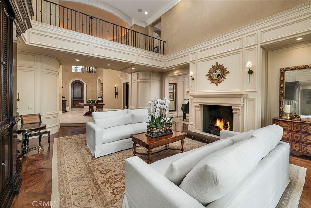 10 Fairway Point Newport Coast, CA 92657 - Photo 6 of 31 a living room with furniture and a fireplace