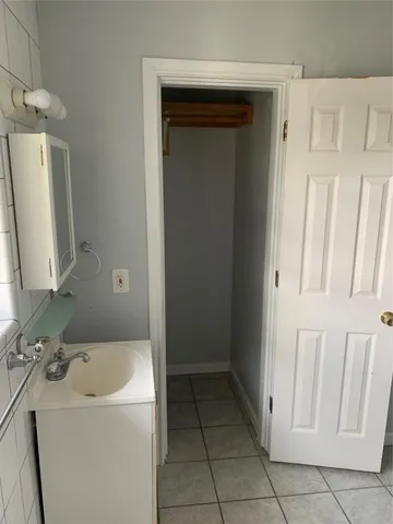 a bathroom with a sink and a tub