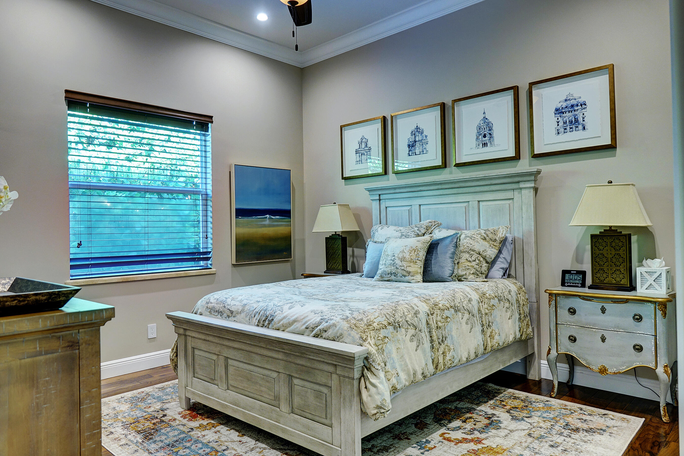 2690 Northwest Collins Cove Road Stuart, FL 34994 - Photo 38 of 78 a bedroom with a bed and a tv on table