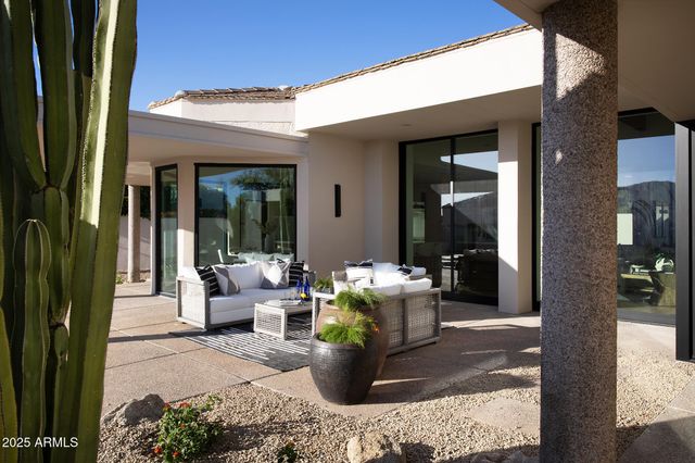 a front view of a house