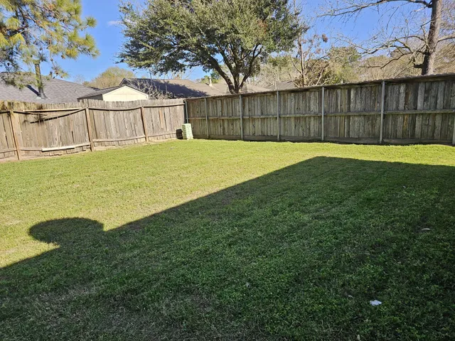 a view of a back yard