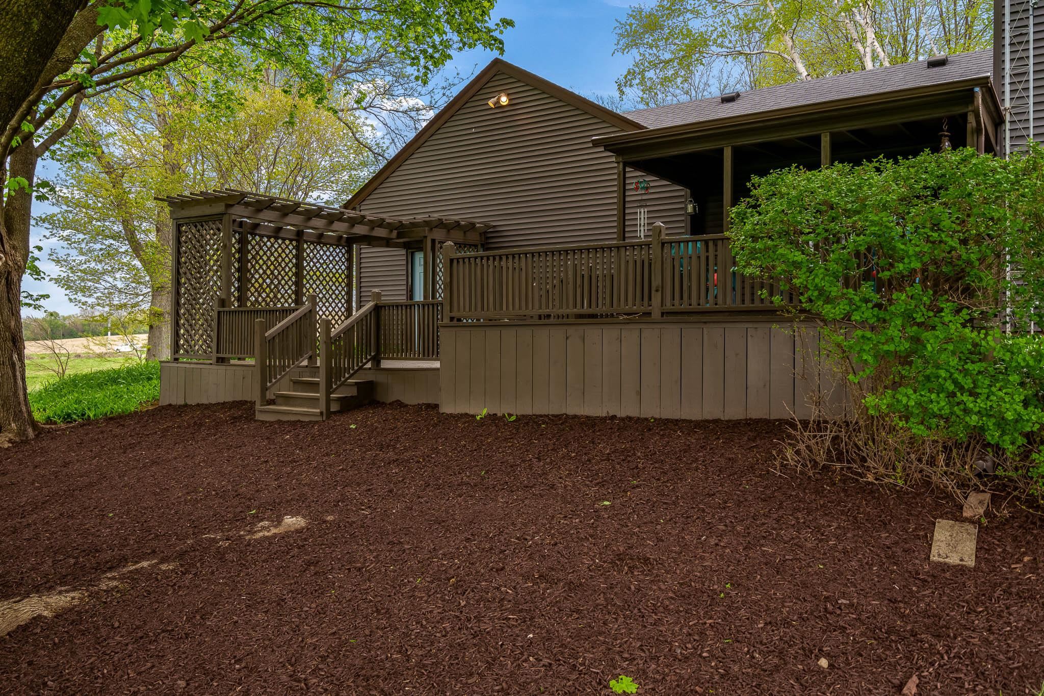 10562 Town Hall Road Belvidere, IL 61008 - Photo 29 of 72 a view of backyard with a barn and a large cactus tree