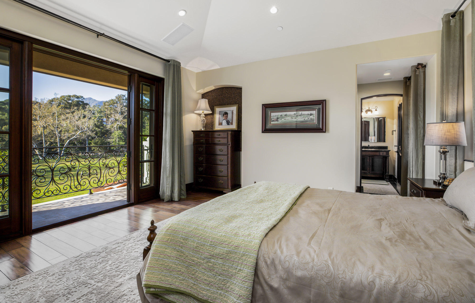 2020 Creekside Road Montecito, CA 93108 - Photo 15 of 29 Upstairs Bedroom #2 w/ Views