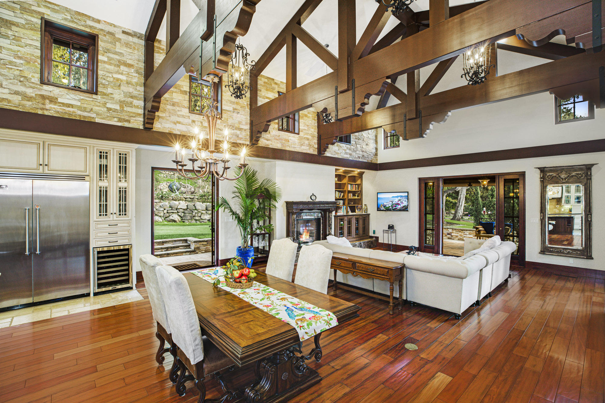 2020 Creekside Road Montecito, CA 93108 - Photo 7 of 29 Dining area & family room