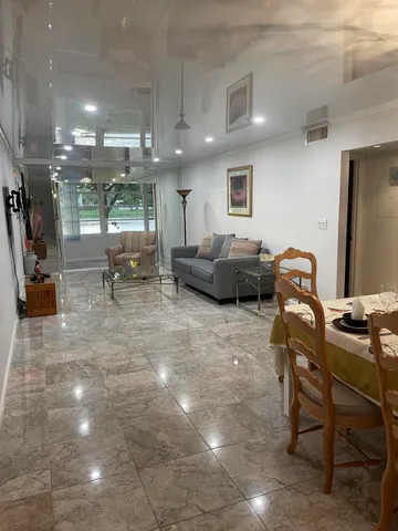 a view of a glass door