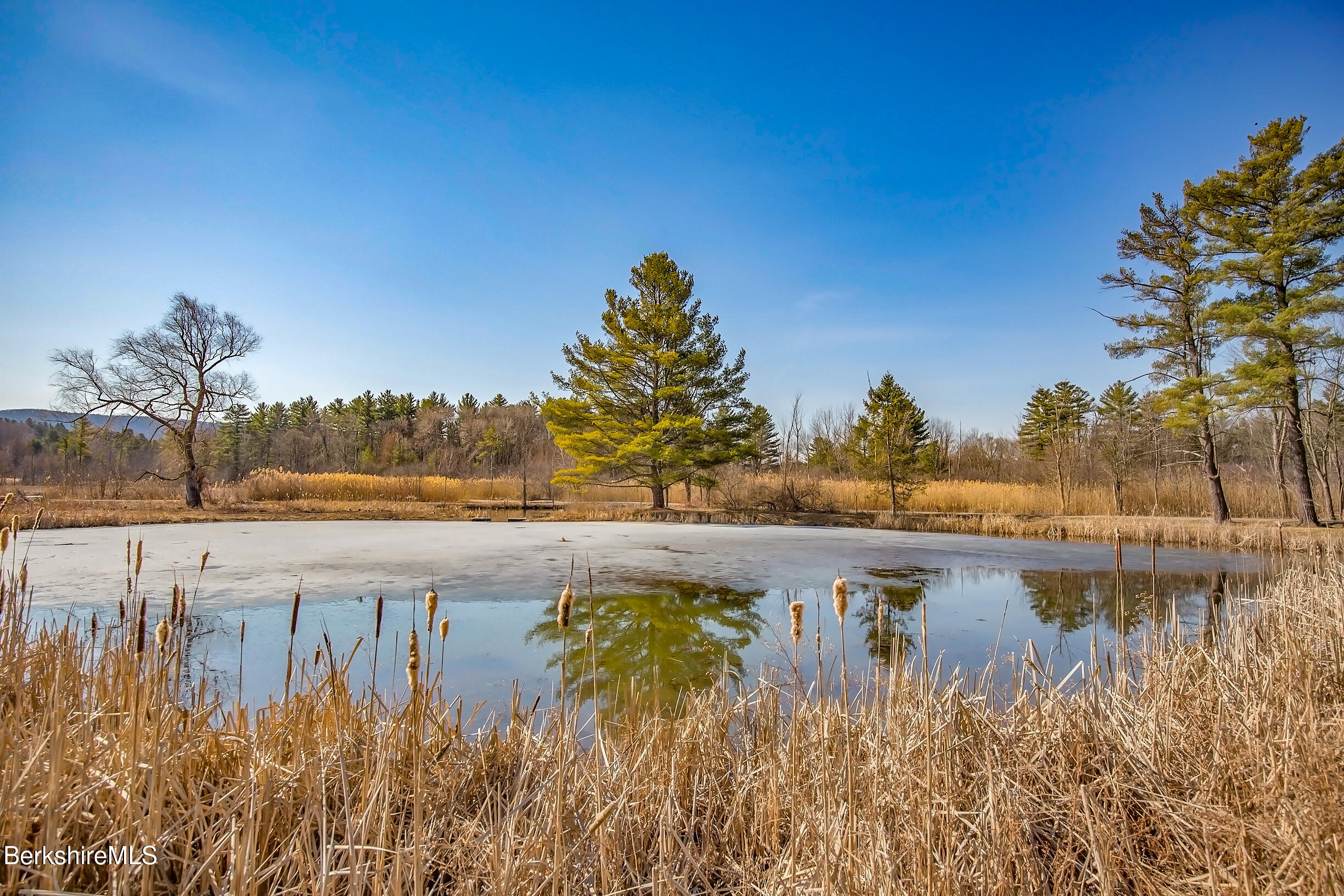 2 Wallace Road, Unit 2E Stockbridge, MA 01262 - Photo 39 of 50 a view of a lake with a big yard