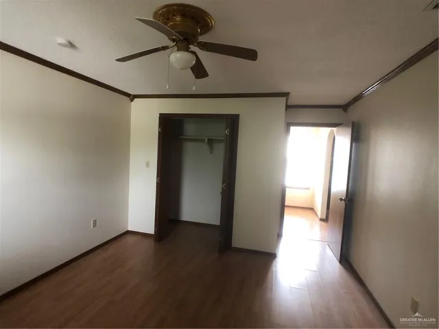 a view of a black and white gate