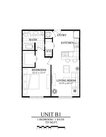 a picture of a bench in front of a wall