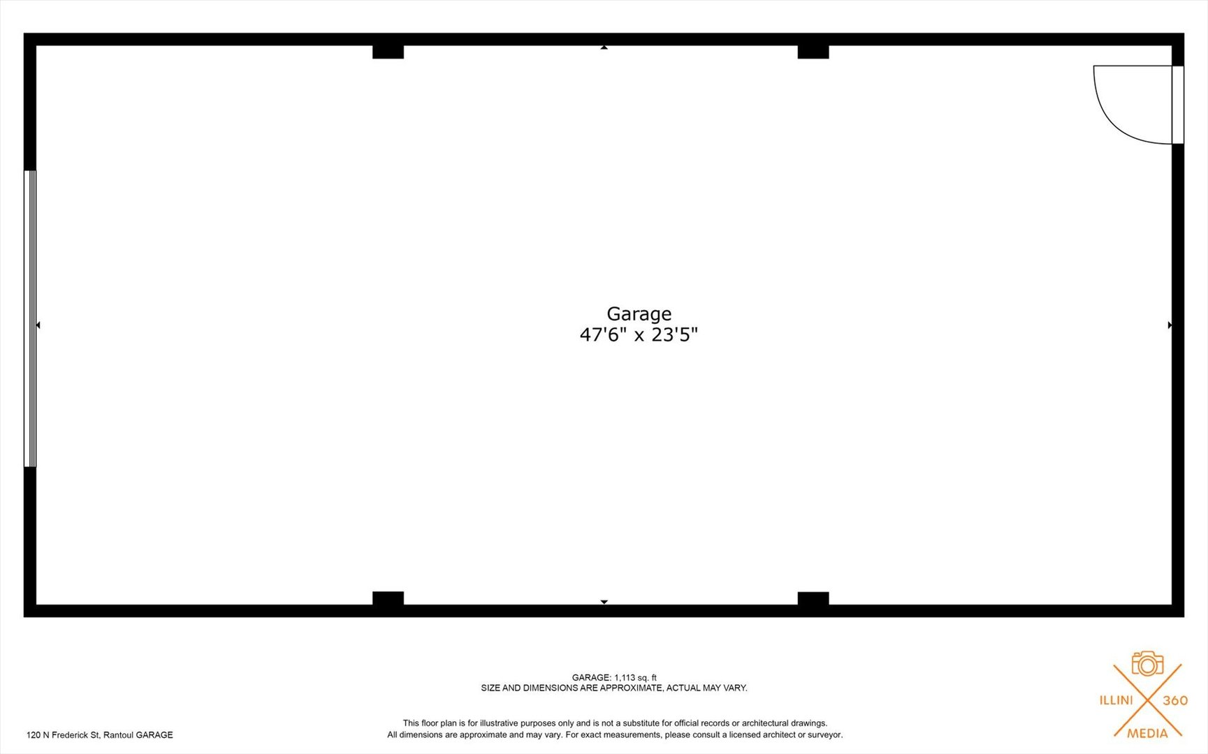 120 North Fredrick Street Rantoul, IL 61866 - Photo 5 of 46 a view of a floor plan