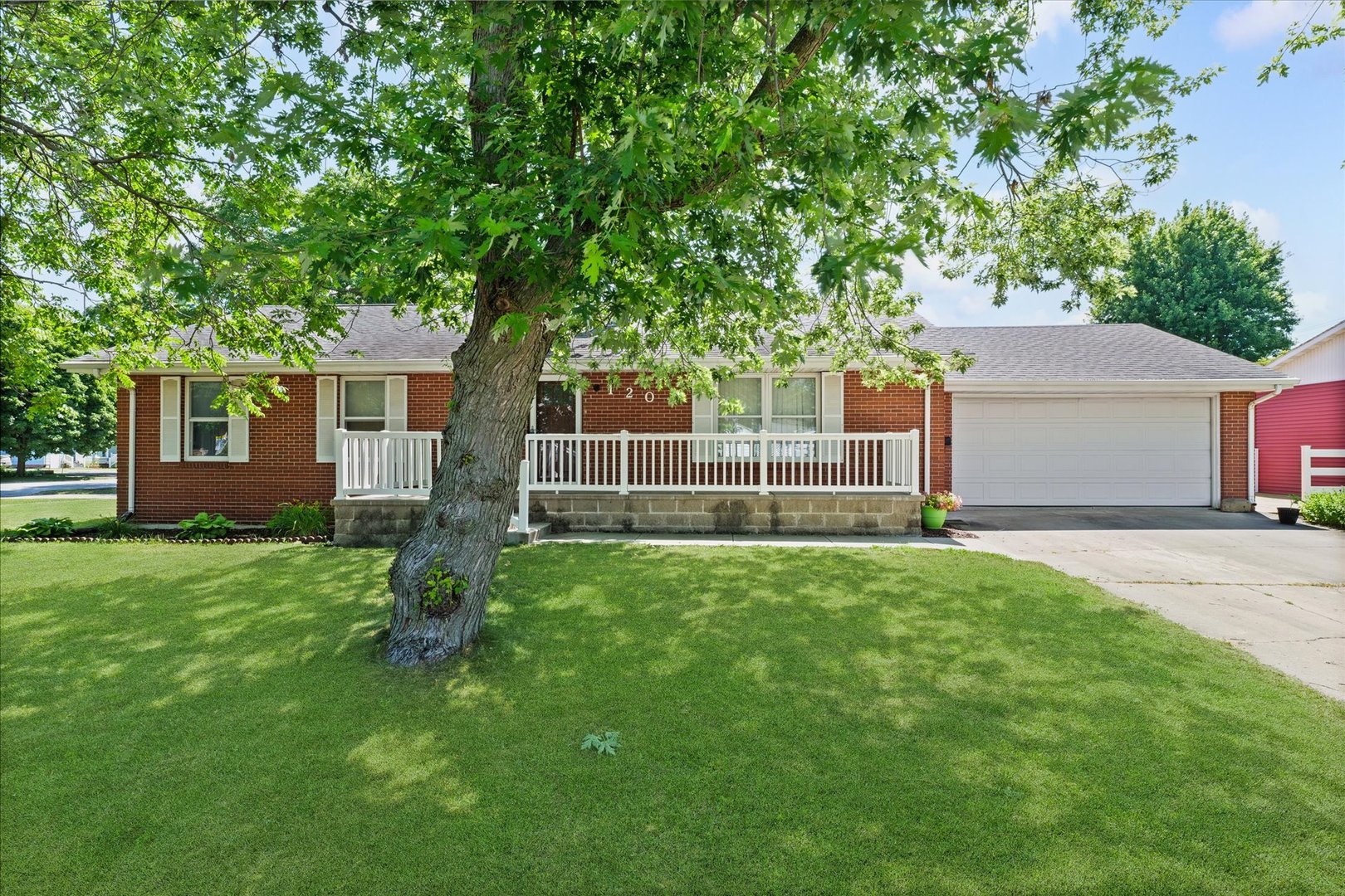 120 North Fredrick Street Rantoul, IL 61866 - Photo 6 of 46 a view of backyard with a garden and entertaining space
