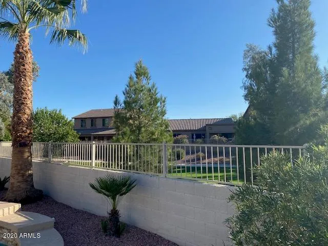 a view of a deck with a bench