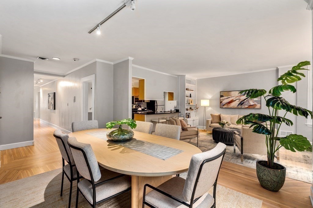 14 Warwick Road, Unit 1 Brookline, MA 02445 - Photo 2 of 29 a view of a dining room with furniture window and flowerpot