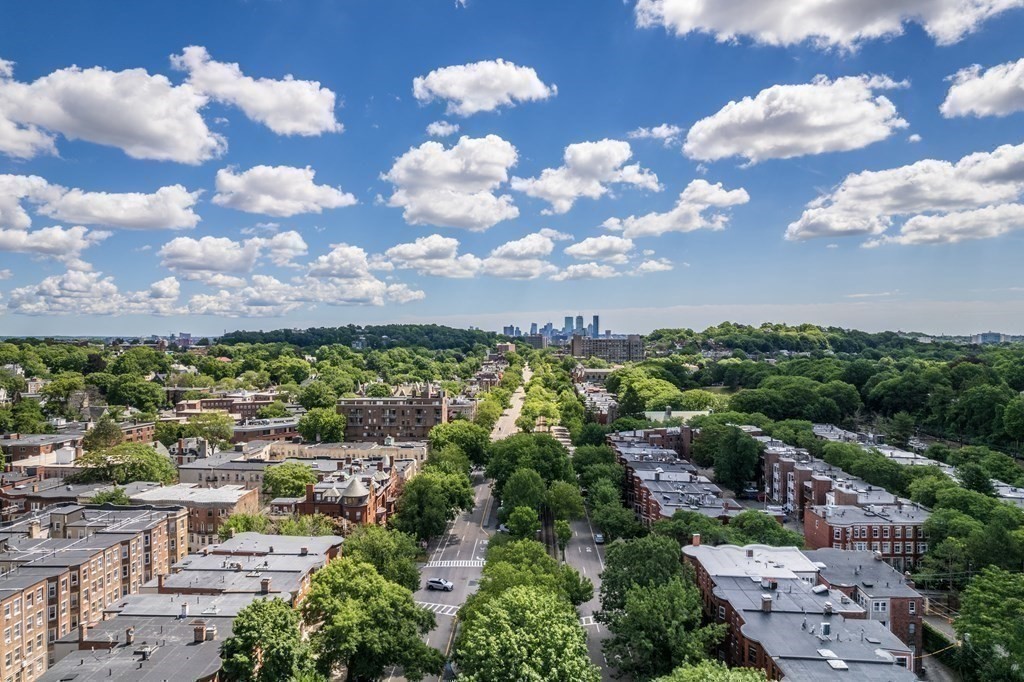 14 Warwick Road, Unit 1 Brookline, MA 02445 - Photo 22 of 29 an aerial view of a city