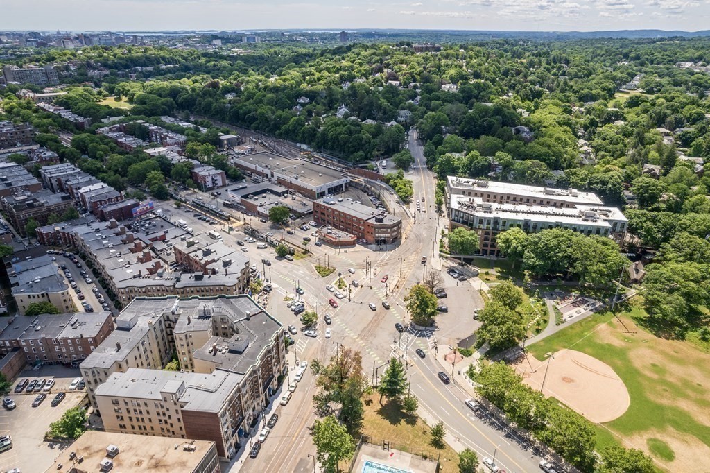 14 Warwick Road, Unit 1 Brookline, MA 02445 - Photo 23 of 29 an aerial view of residential house with outdoor space