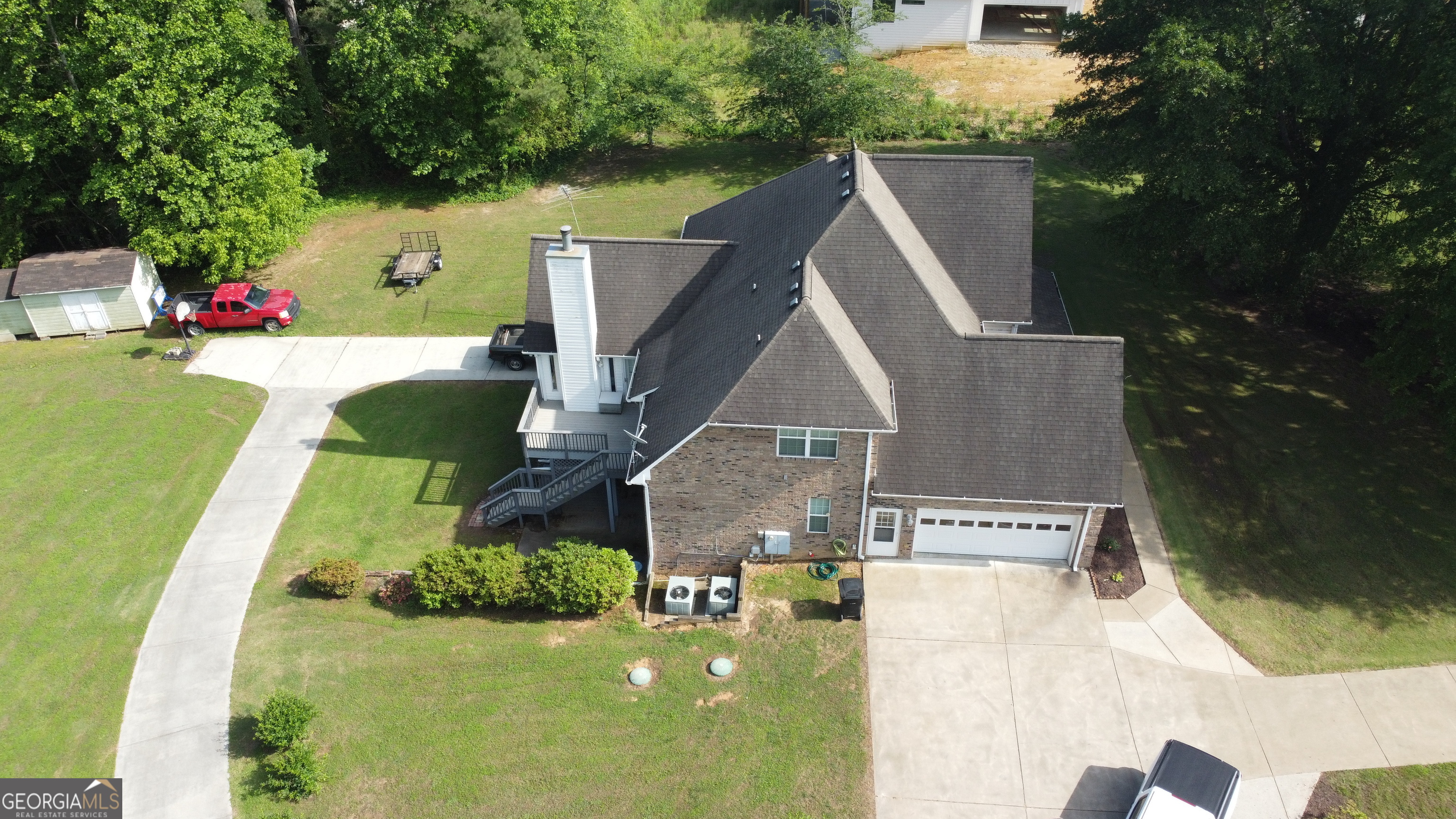 3487 Kellogg Creek Road Acworth, GA 30102 - Photo 13 of 16 an aerial view of a house