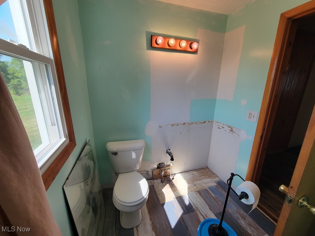 42774 Webster Road Lagrange, OH 44050 - Photo 26 of 37 Half bath with toilet and a textured ceiling