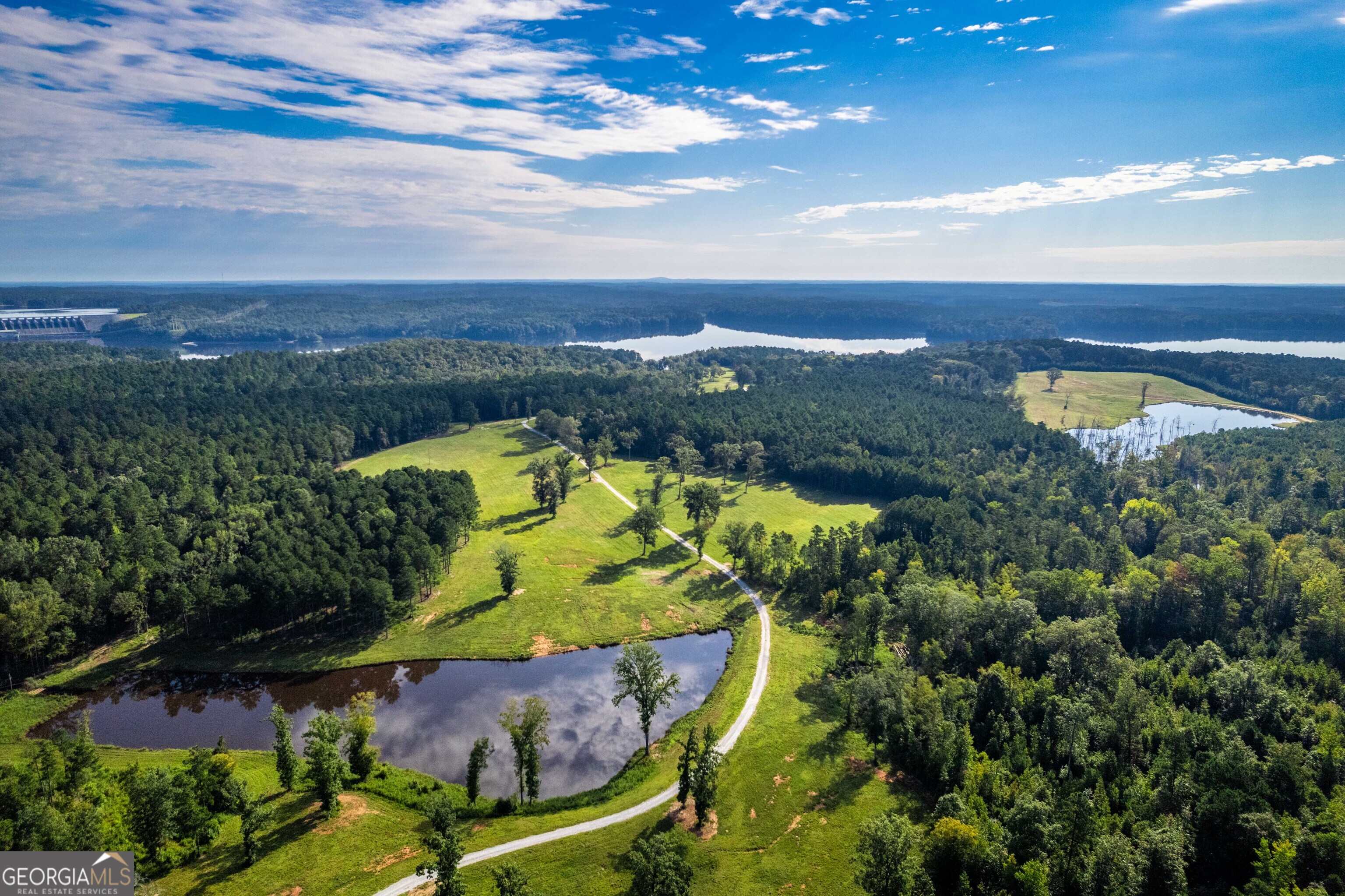 1968 Bobby Brown State Park Road Elberton, GA 30635 - Photo 62 of 97 an aerial view of residential houses with outdoor space and swimming pool