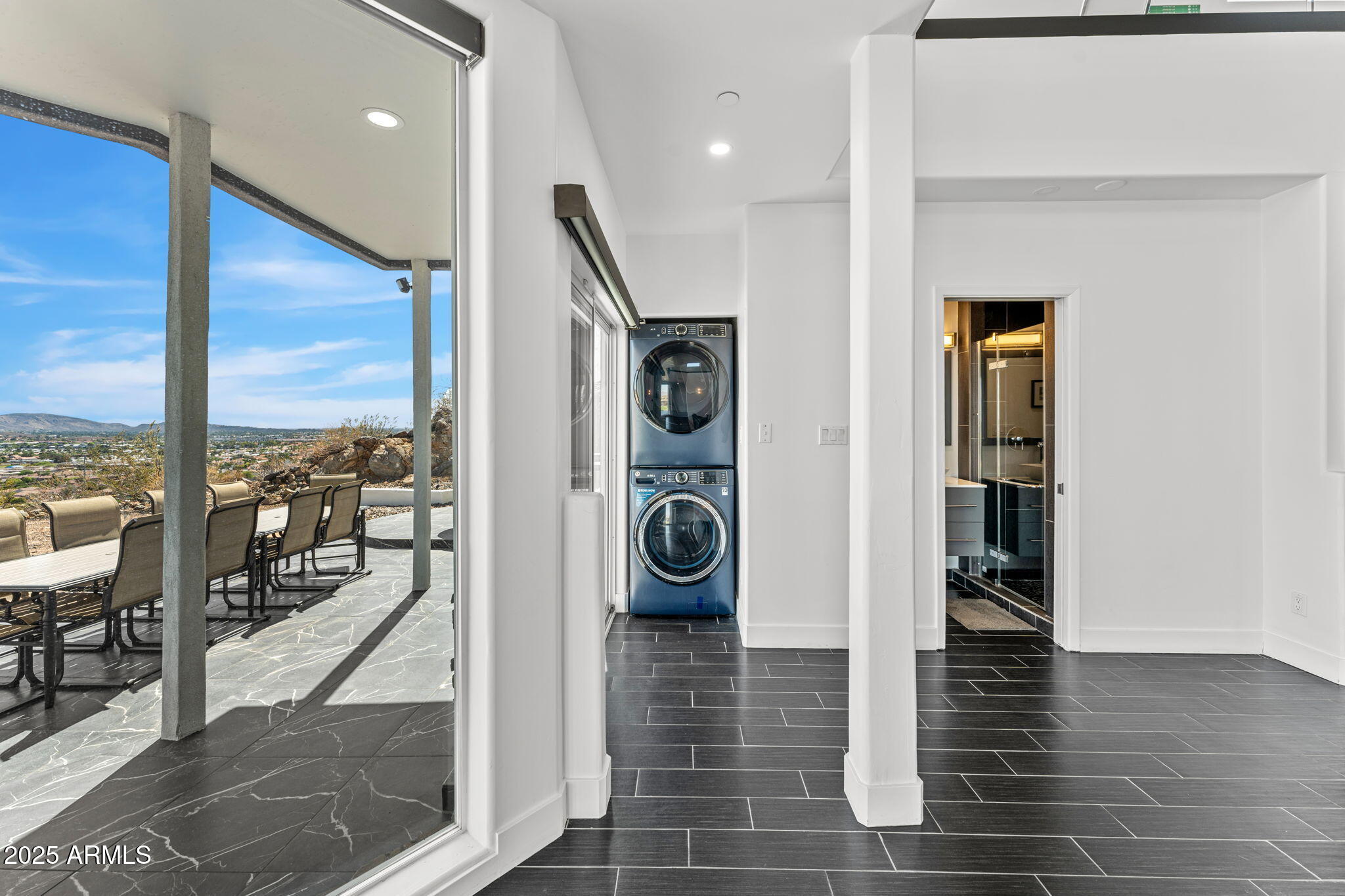 18812 North 22nd Street Phoenix, AZ 85024 - Photo 35 of 71 a view of a hallway with wooden floor windows and a living room