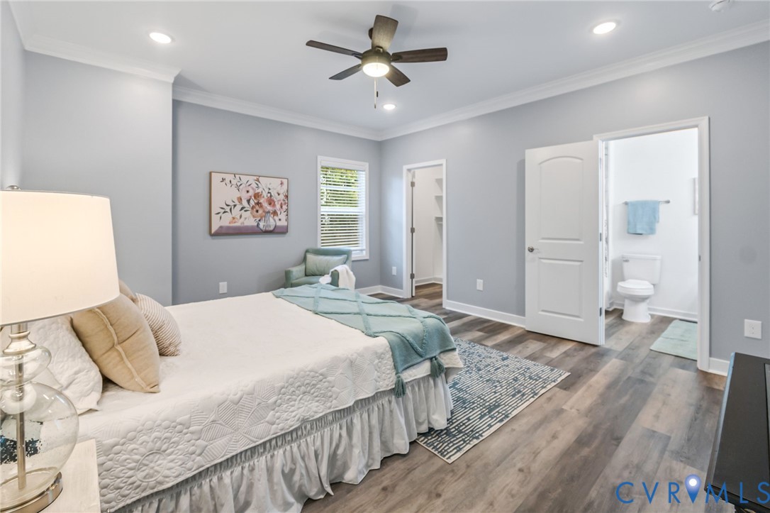 710 Harding Street Petersburg, VA 23803 - Photo 15 of 41 1st floor Primary Bedroom featuring ornamental mol