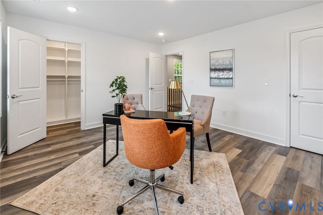710 Harding Street Petersburg, VA 23803 - Photo 27 of 41 Office featuring recessed lighting and dark wood-t