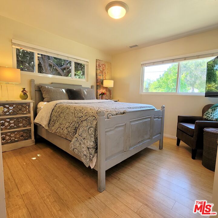 110 Canada Street Ojai, CA 93023 - Photo 12 of 36 a bedroom with a bed and a couch