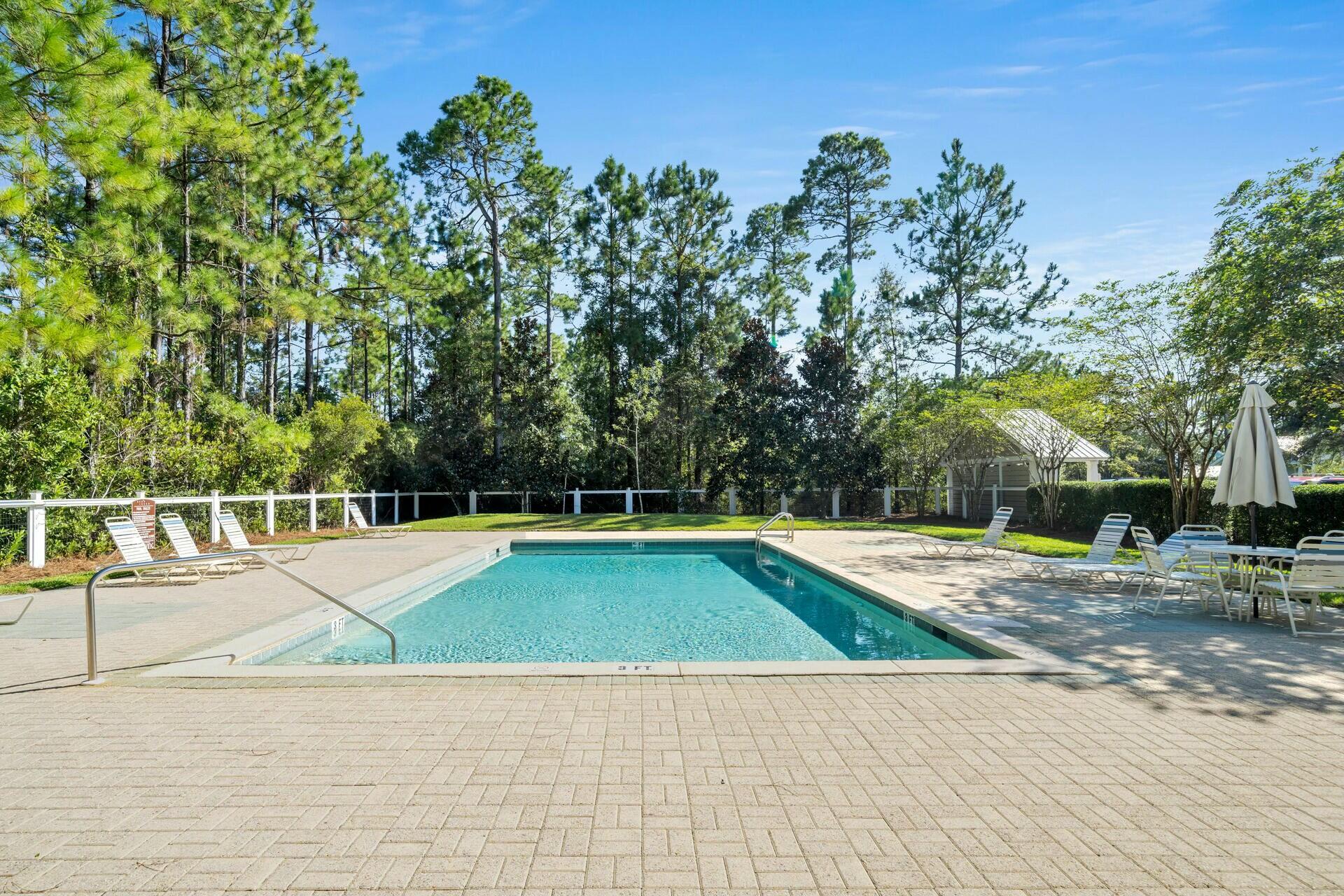 176 Hibernate Way Freeport, FL 32439 - Photo 55 of 66 a view of a swimming pool with an outdoor space and seating area