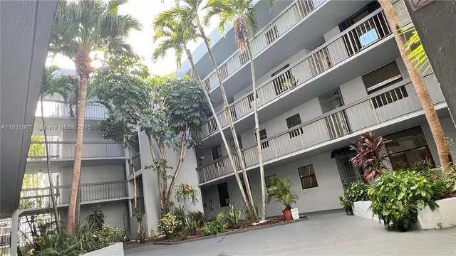 a front view of a building