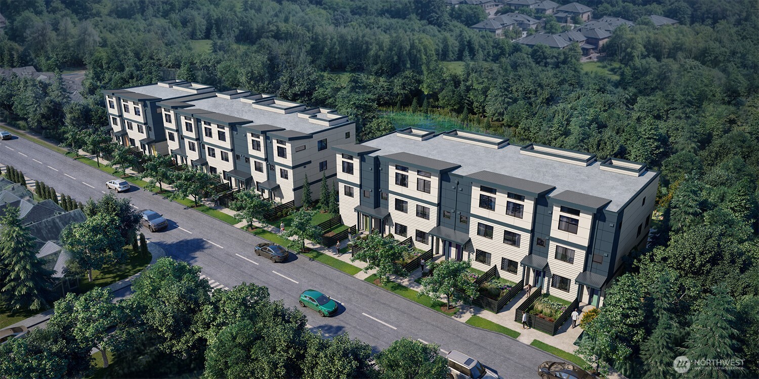 17116 35th Drive Southeast, Unit C6 Bothell, WA 98012 - Photo 20 of 20 an aerial view of a house with a yard and balcony