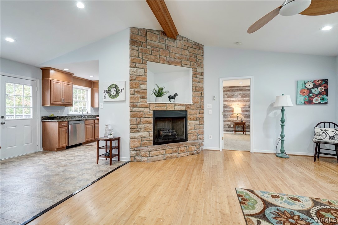 11627 Coalboro Road Chesterfield, VA 23838 - Photo 4 of 28 Beautiful Stone Gas Fireplace