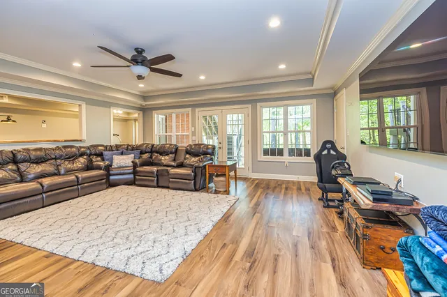 a view of road and trees