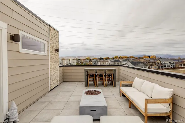 a front view of a house with a ocean view