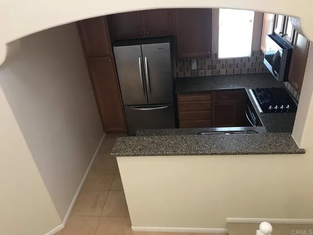 an empty room with a natural light