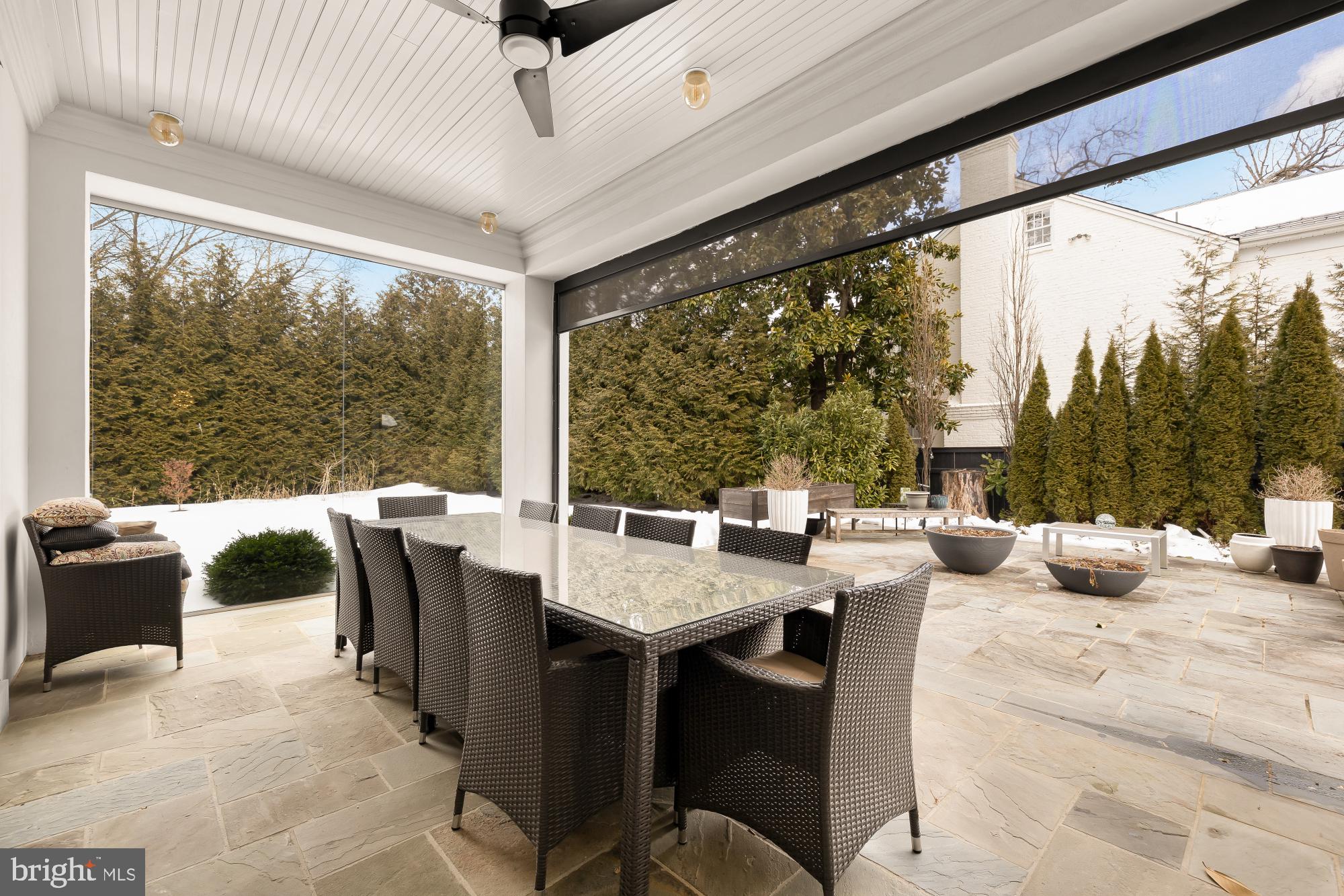 7613 Glenbrook Road Bethesda, MD 20814 - Photo 32 of 90 a view of a dining room with furniture window and outside view
