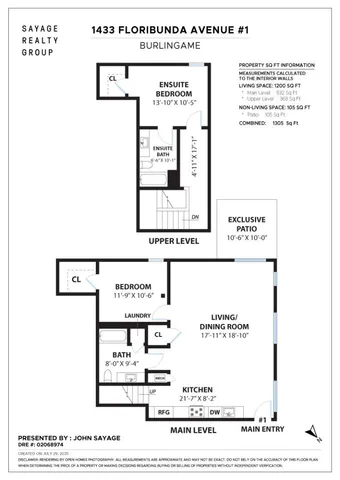 $1,399,000 | 1433 Floribunda Avenue, Unit 1, Burlingame, CA 94010