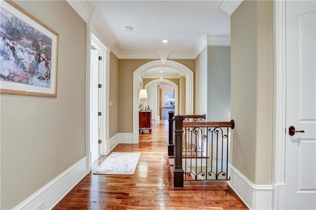 3455 Rivers Call Boulevard Atlanta, GA 30339 - Photo 35 of 53 a view of a hallway with entryway wooden floor and front door
