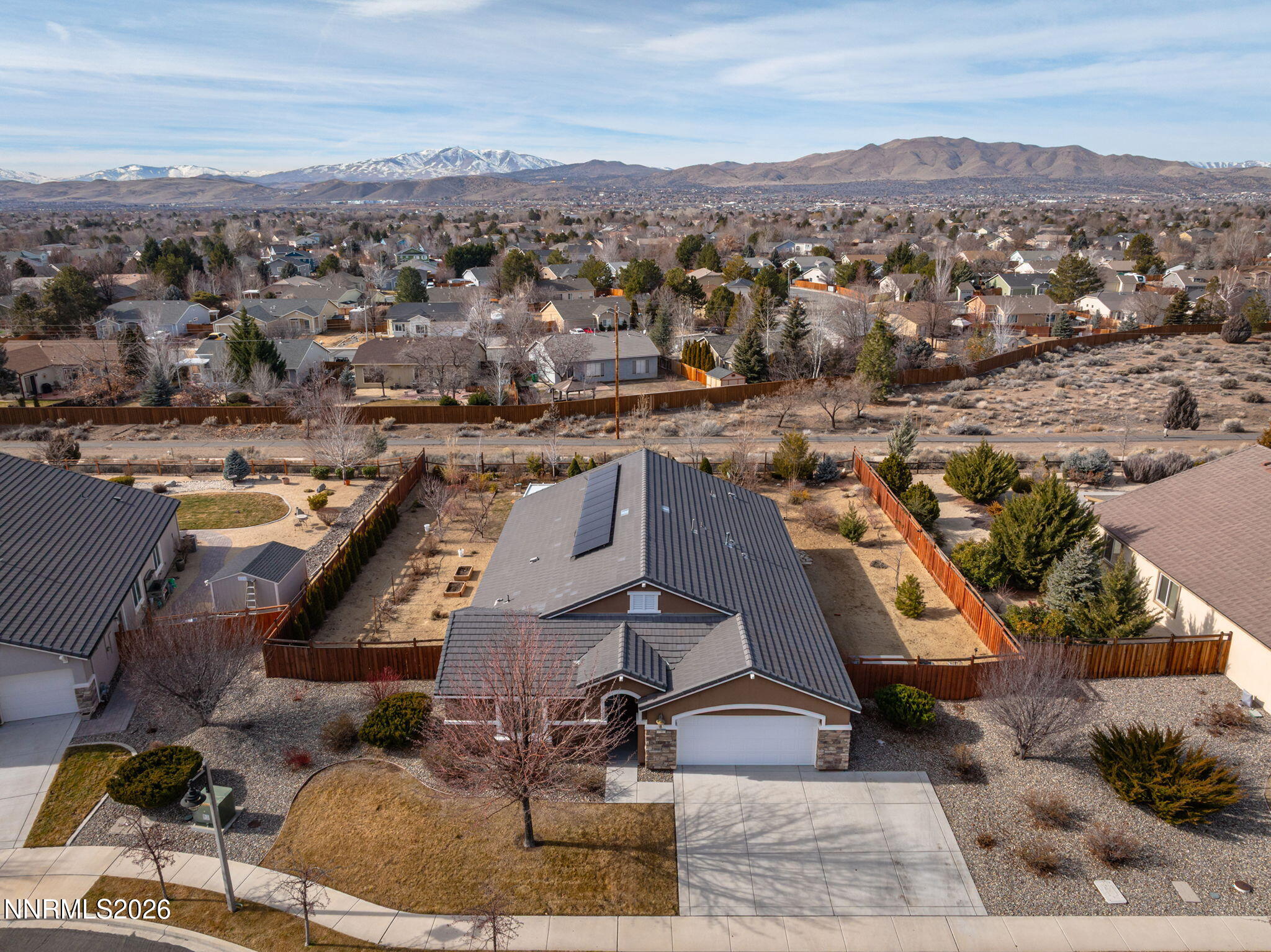 7707 Rhythm Circle Sparks, NV 89436 - Photo 32 of 35 an aerial view of residential houses with outdoor space