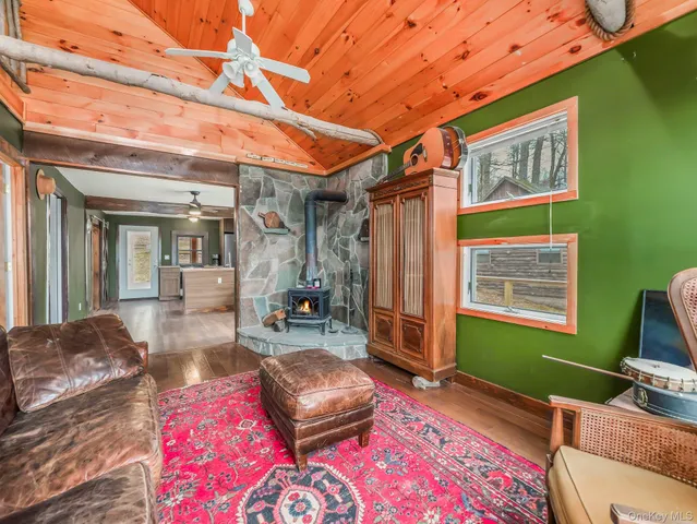 a view of a living room and a couch