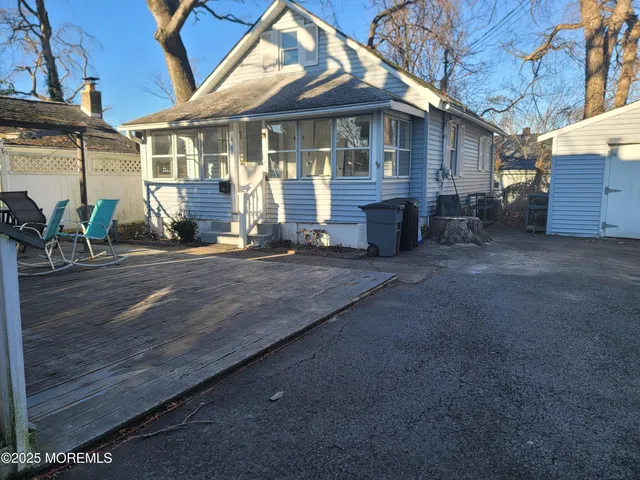 a view of a house with a patio