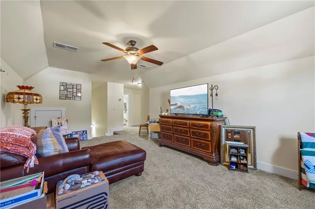 a view of a hallway view with staircase