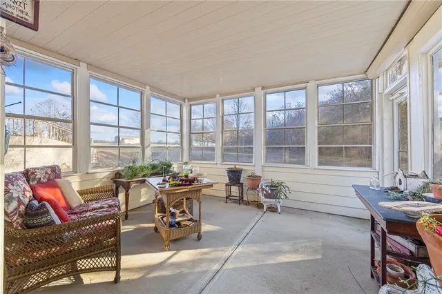 a living room filled with furniture