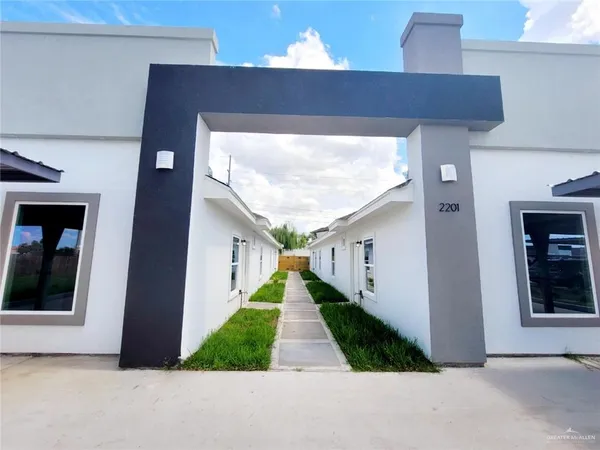 a view of a front door and porch