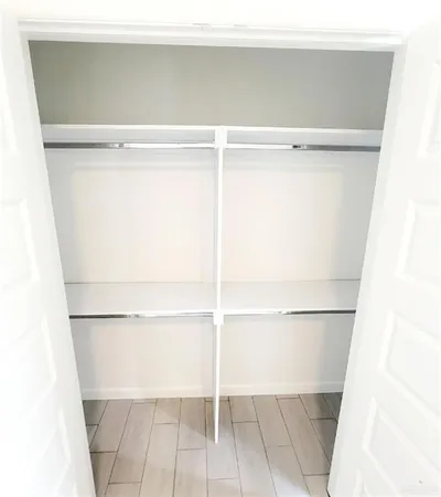 a close view of closet