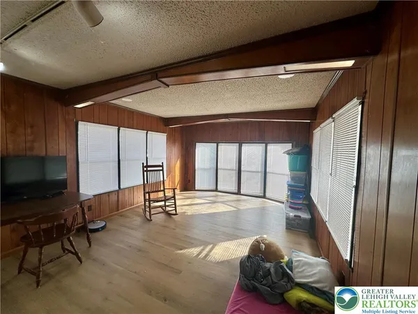 a room with musical instruments