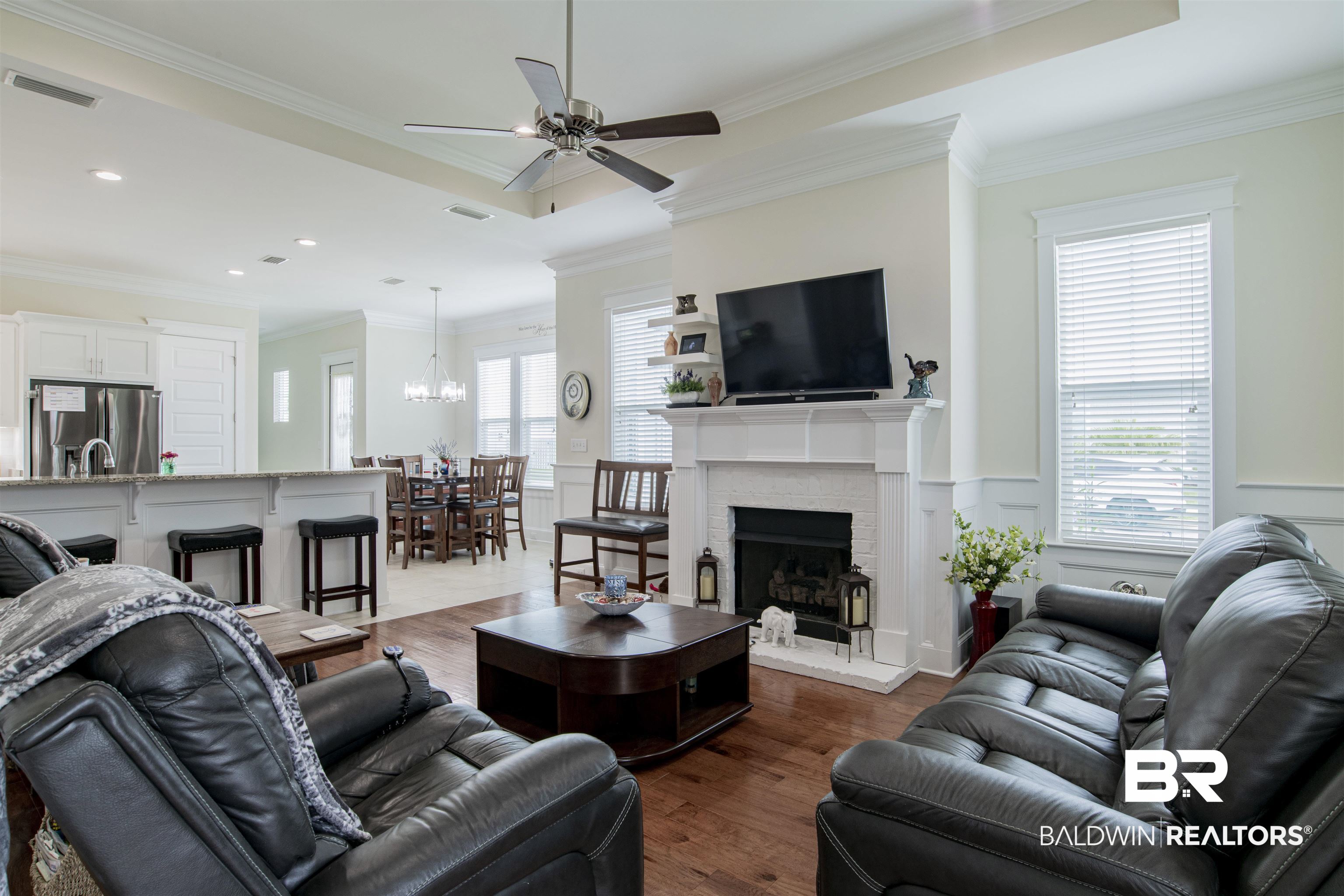 4845 Cypress Loop Orange Beach, AL 36561 - Photo 7 of 37 Living room with gas log fireplace