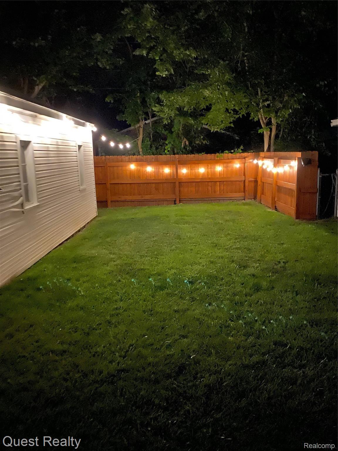 1974 Hampton Road Grosse Pointe, MI 48236 - Photo 28 of 28 back yard at night .JPG
