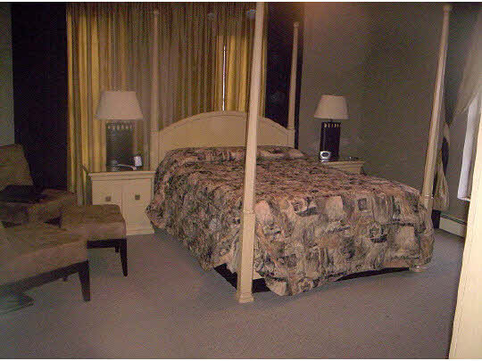 1841 Ashton Road Ashton, IL 61006 - Photo 8 of 11 a bedroom with a bed and a lamp